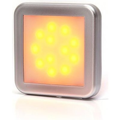 Svítilna poziční boční LED čtvercová 12-24V žlutá WAS W122/986 – Hledejceny.cz