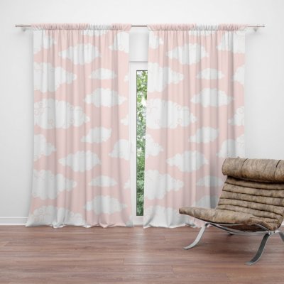 Sablio Závěs Oblaka: 2ks 140x250cm – Zboží Mobilmania