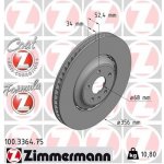Brzdový kotouč ZIMMERMANN 100.3364.75 | Zboží Auto