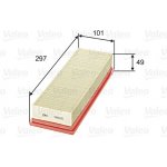 Vzduchový filtr VALEO 585025 – Zboží Mobilmania