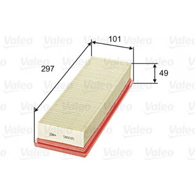 Vzduchový filtr VALEO 585025 – Zboží Mobilmania