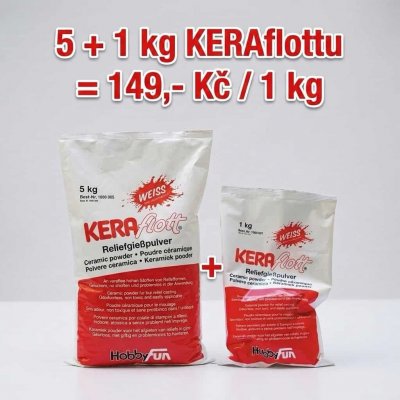 Keraflott odlévací hmota 5 kg bílá - 1 ks – Sleviste.cz