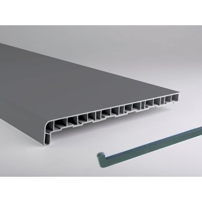 HOPA Krytka boční k vnitřním plastovým parapetům GREENLINE antracit, 40 cm – Sleviste.cz