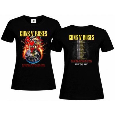 tričko Guns N' Roses Europe Tour 2025 Černá – Sleviste.cz
