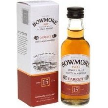 Bowmore Darkest Sherry Cask Finished Islay Single Malt Scotch Whisky 15y 43% 0,05 l (tuba)
