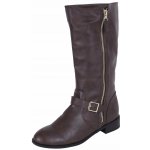 Kozačky s přezkou hnědé – Sleviste.cz