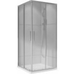 Kout sprchový Wecco SHINY 800×800 mm lesklý hliník/matné sklo – Sleviste.cz