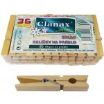 Clanax dřevěné kolíčky na prádlo 36 ks – Zboží Dáma