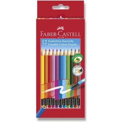 Faber-Castell Grip 2001 trojhranné s barevnou pryží 12 ks – Zboží Mobilmania