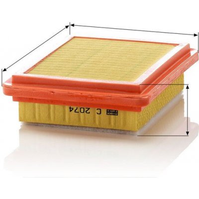 MANN-FILTER Vzduchový filtr MANN C2074 (MF C2074) – Hledejceny.cz