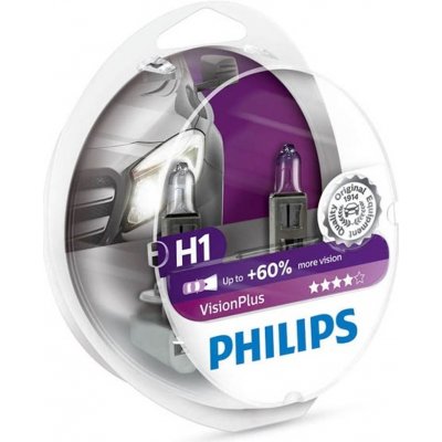 Philips VISIONPLUS H1 P14,5s 12V 55W – Zboží Mobilmania