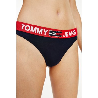 Tommy Hilfiger THONG Dámská tanga Tmavě modrá Červená – Zbozi.Blesk.cz