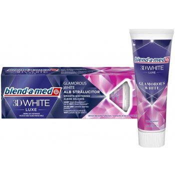 Blend a med 3D White Luxe Glamorous White bělicí pasta pro zářivě bílé zuby 75 ml