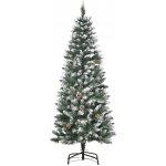 HOMCOM Umělý vánoční stromek 150 cm zelený + bílý – Hledejceny.cz