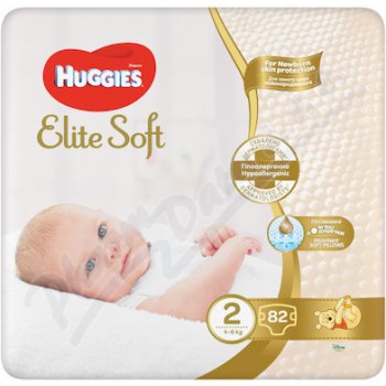 HUGGIES Elite Soft 2 4-6 kg 82 ks