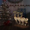 Vánoční osvětlení Nábytek XL Vánoční dekorace akryloví sobi 3 ks 120 cm vícebarevní