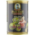 Franz Josef Kaiser Zelené olivy plněné šunkou Serrano 314 ml – Sleviste.cz