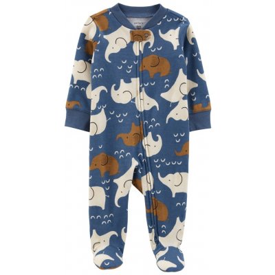 CARTER'S Overal na zip Sleep&Play Elephant Blue chlapec – Zboží Mobilmania