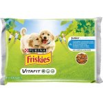 Purina Friskies Junior kuřecí s mrkví ve šťávě 4 x 100 g – Sleviste.cz