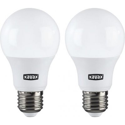 Xavax LED žárovka , E27, 806 lm nahrazuje 60 W , teplá bílá, 2 ks