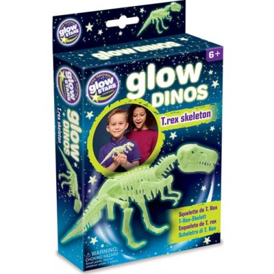 GlowStars Glow Dinos 3D kostra TREX