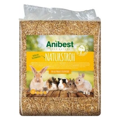 Anibest Přírodní sláma pro králíky a hlodavce 4 kg – Zboží Mobilmania