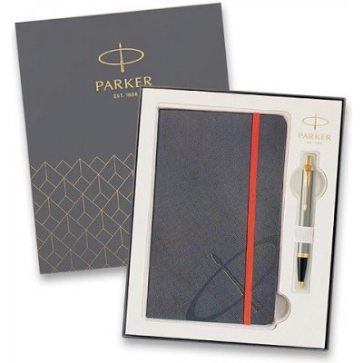 Parker 2754 IM Brushed Metal kuličková tužka dárková se zápisníkem – Zboží Mobilmania