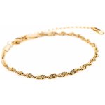 ! Franco Bene Kroucený náramek úzký pozlacený 966 – Hledejceny.cz