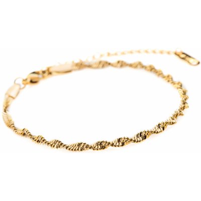 ! Franco Bene Kroucený náramek úzký pozlacený 966 – Hledejceny.cz