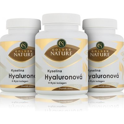 Golden Nature 2+1 Kyselina hyaluronová+Rybí kolagen+Vit. C 300 kapslí – Zbozi.Blesk.cz