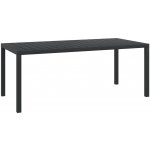 OMAXI 503972 Zahradní stůl černý 185x90x74 cm hliník a WPC – Hledejceny.cz