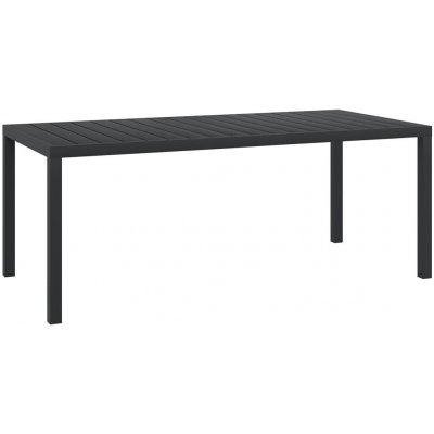 OMAXI 503972 Zahradní stůl černý 185x90x74 cm hliník a WPC – Hledejceny.cz