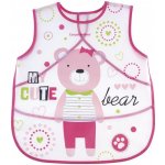 Canpol babies plastová zástěrka s kapsičkou puppets růžová – Sleviste.cz