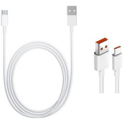 Xiaomi 40032 USB-C Datový, 6A, 1m, bílý - originál