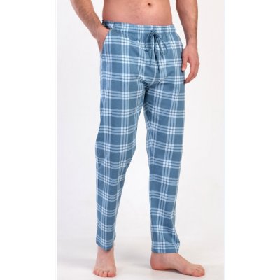 Pánské pyžamové kalhoty s kapsami modré – Zboží Mobilmania