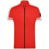 Cyklistický dres James & Nicholson 454 pánský Červená
