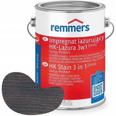 Remmers HK-Lazura 3w1 PLUS Grey Protect Impregnát na dřevo 0,75L Antracit – Sleviste.cz