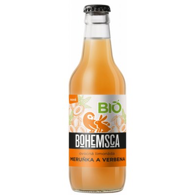 Bohemsca Bio zahradní limonáda Meruňka a verbena 330 ml