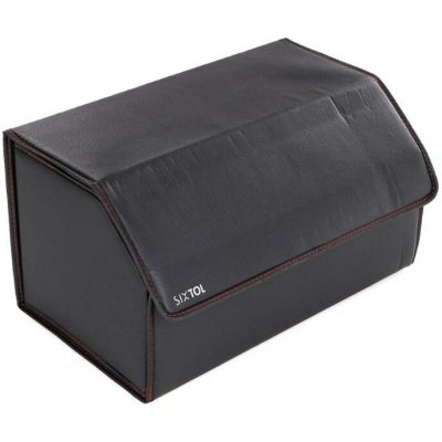 Organizér do kufru auta CAR COMPACT LEATHER L, 2 přihrádky, skládací, s víkem SIXTOL – Zbozi.Blesk.cz