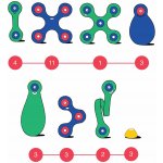 CLIXO Crew Blue & Green - magnetická stavebnice 30 ks – Hledejceny.cz