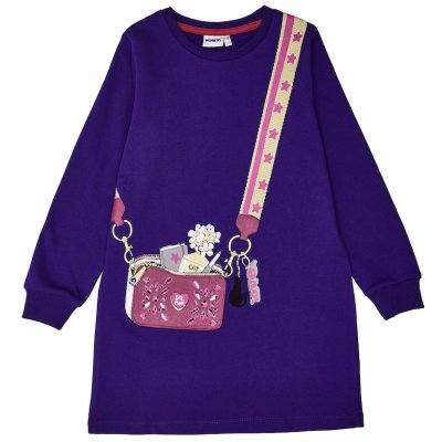 Winkiki Kids Wear dívčí šaty Love fialová – Zboží Dáma