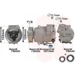 Kompresor, klimatizace VAN WEZEL 3700K595