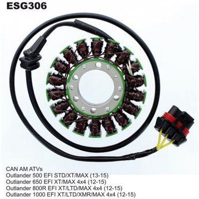 ELECTROSPORT vinutí alternátoru (stator) CAN-AM OUTLANDER 500 (13-15), 650 (12-15), 800/850 (12-16), 1000 (12-16), RENEGADE 800 (12-13), 1000 (12-1 – Hledejceny.cz