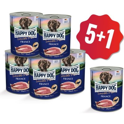 Happy Dog Sensible Pure France kachní maso 6 x 0,8 kg – Zboží Mobilmania