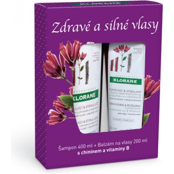 Klorane Chinin šampon 400 ml + balzám 200 ml dárková sada