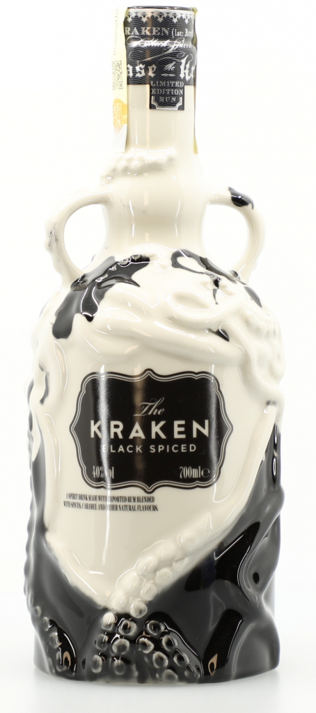 The Kraken Black Spiced Black and White Ceramic LE 40% 0,7 l (holá láhev)