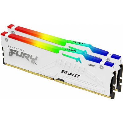 Kingston Fury Beast White RGB EXPO 32GB [2x16GB 6000MHz DDR5 CL36 DIMM] KF560C36BWEAK2 32 – Zboží Mobilmania