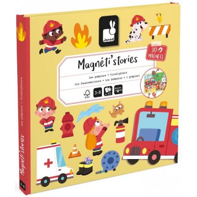 Janod Magnetistories Požiarnici – Zbozi.Blesk.cz