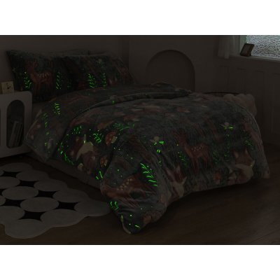 Xpose povlečení LIŠKA BYSTROUŠKA Exclusive svítící efekt Mikroplyš 140x200 70x90 – Zboží Mobilmania