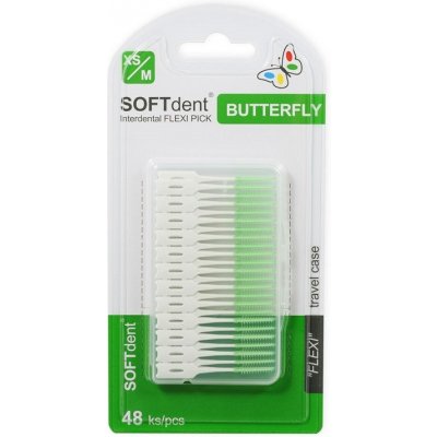 SOFTdent Butterfly dentální párátka XS/M 48ks – Zboží Dáma